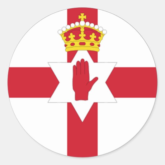 Nordirland Province Ulster Euro Sticker (Vorderseite)