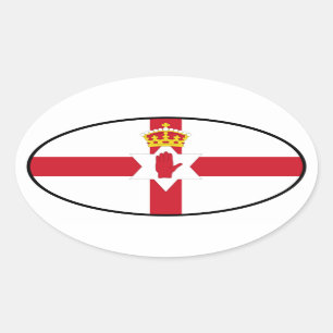 Nordirland-Provinz von Ulster-Aufkleber Ovaler Aufkleber
