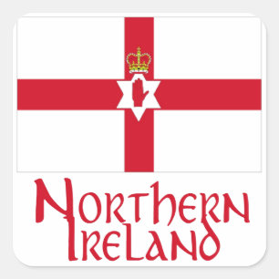 Nordirland Quadratischer Aufkleber