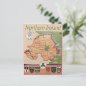Nordirland-Retro Postkarte (Stehend Vorderseite)