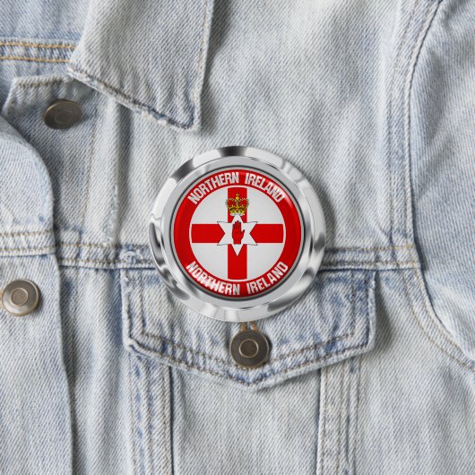 Nordirland-Runde Button (Beispiel)