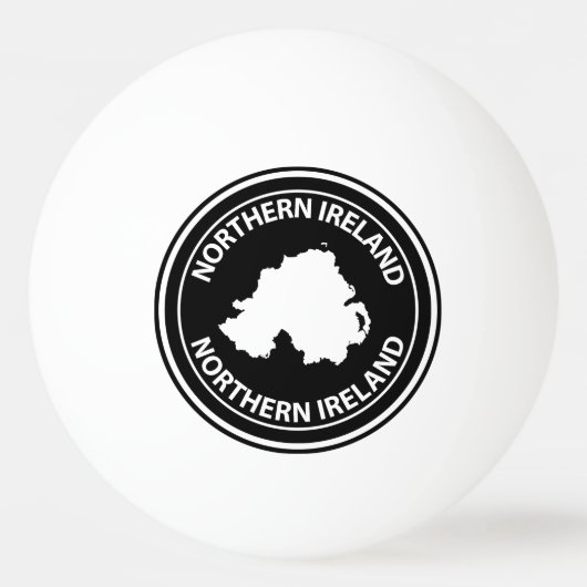Nordirland Tischtennisball (Vorderseite)