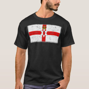 Nordirland Vintage Ulster Banner Wappen T-Shirt