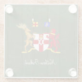 Nordirland-Wappen Glasuntersetzer (Rückseite)