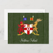 Nordirland-Wappen Postkarte (Vorne/Hinten)