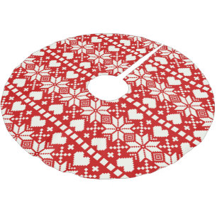 nordisch   Holiday Tree Skirt Polyester Weihnachtsbaumdecke