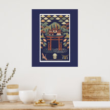 Nordisch-Japanische Illustration –JAPAN  Poster