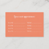 Nordische Blume Terminkarte (Rückseite)