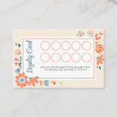 Nordische Blume Treuekarte (Vorderseite)