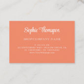 Nordische Blume Visitenkarte (Rückseite)