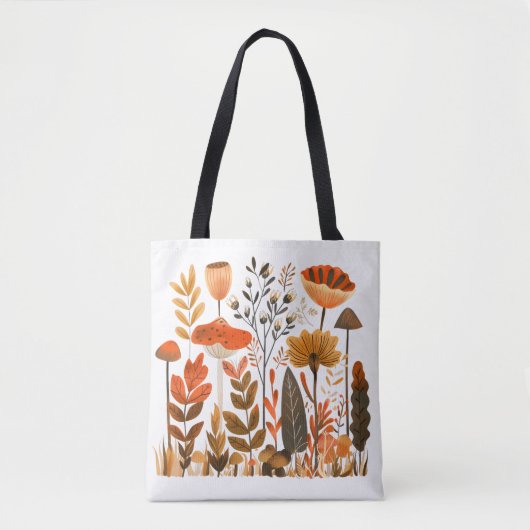 Nordische Blumen-Tasche Tasche (Vorderseite)