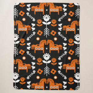 Nordische Daten Pferd Home Dekor  Sherpadecke