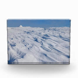 Nordische Einsamkeit Winter Schnee Dünen Fotoblock