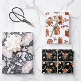 Nordische Fairies Kiefernhaine Rustikale Kunst Geschenkpapier Set