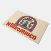 Nordische Folkkunst, personalisieren Fußbodenmatte Fußmatte (Schrägansicht)