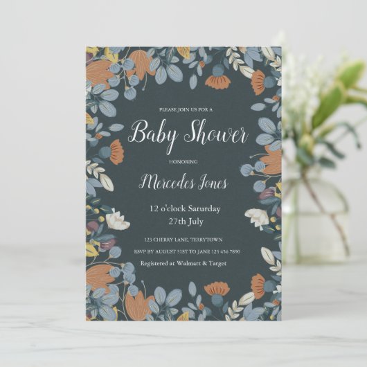 Nordische Folklorekunst Einladung (Stehend Vorderseite)