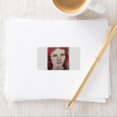 Nordische Frau Adressaufkleber (Insitu)