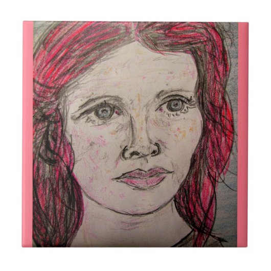 Nordische Frau Fliese (Vorderseite)