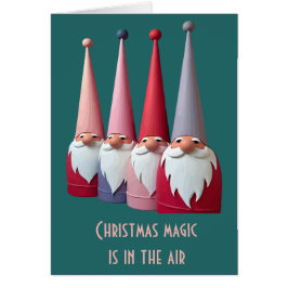 Nordische Gnome Retro Moderner Weihnachts Kitsch S