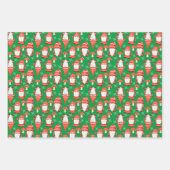 Nordische Gnome Schwedisch-Tomte-Weihnachten Geschenkpapier Set (Vorderseite 3)
