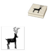 Nordische Hirschkunst-Briefmarke Gummistempel (Stempel)