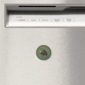 Nordische Huldra-Wald-Frau Magnet (In Situ (Geschirrspüler))