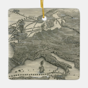 Nordische Invasionen Keramikornament