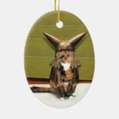 Nordische Katze ist nicht verwirrt Keramik Ornament (Hinten)