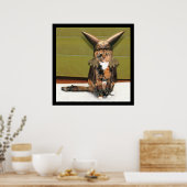 Nordische Katze ist nicht verwirrt Poster (Küche)