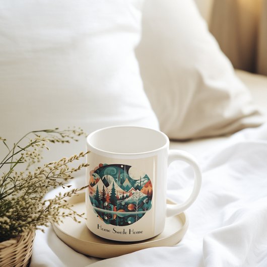 Nordische Kiefern und Spitzen, kundenspezifisch Kaffeetasse