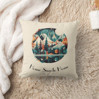 Nordische Kiefern und Spitzen, kundenspezifisch Kissen