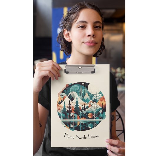 Nordische Kiefern und Spitzen, kundenspezifisch Klemmbrett