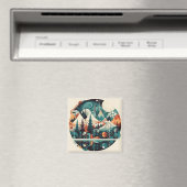 Nordische Kiefern und Spitzen, kundenspezifisch Magnet (In Situ (Geschirrspüler))