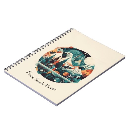 Nordische Kiefern und Spitzen, kundenspezifisch Notizblock (Linke Seite)