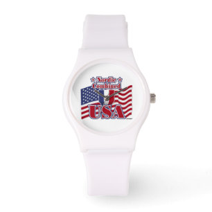 Nordische Kombinierte USA Armbanduhr