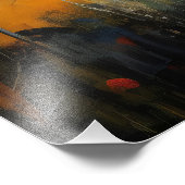 Nordische Landschaft farbenfroh Fotodruck (Ecke)