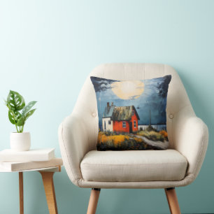 Nordische Landschaft Farbige Kissen