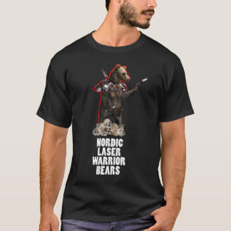 Nordische Laser-Kriegers-Bären T-Shirt