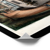 Nordische Liberale Frühlingsgarten Wasserwerke Poster (Ecke)