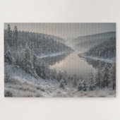 Nordische Majestät - skandinavische Winterlandscha Puzzle (Horizontal)