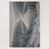 Nordische Majestät - skandinavische Winterlandscha Puzzle (Vertikal)