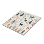 Nordische Minimalistische Rentiere Beige Skandinav Fliese (Seite)