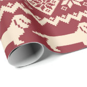 Nordische Musterbeispiel Geschenkpapier (Rolleneckpunkt)