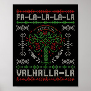 Nordische Mythologie - Viking Yule - Yggdrasil Wei Poster