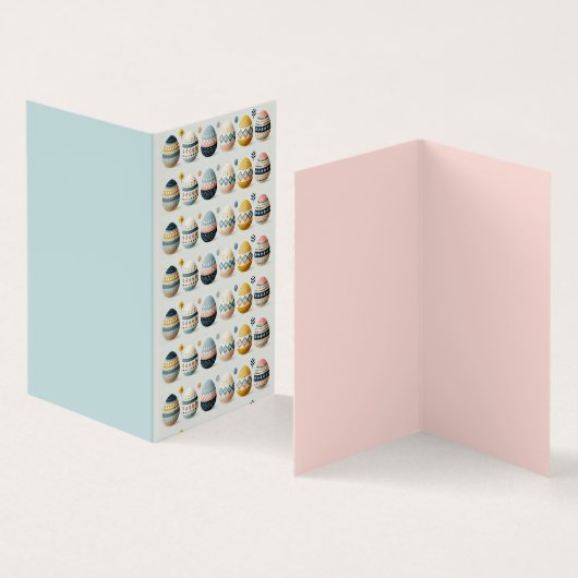 Nordische Osterkarte (Innenseite und Außenseite)