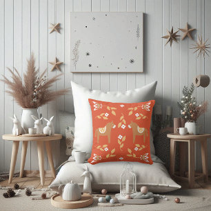 Nordische Pferde Kunst, Dichtung und Musik Kissen