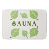 Nordische Sauna Birch Blätter Bath Mat Badematte (Vorderseite)