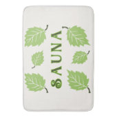 Nordische Sauna Birch Blätter Bath Mat Badematte (Vorderseite Vertikal)