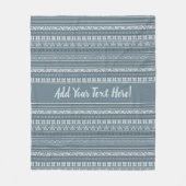 Nordische Schiefergraue schwarze und weiße arktisc Fleecedecke (Vorderseite)