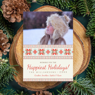 Nordische Schneeflocken Weihnachten Sweater Holida